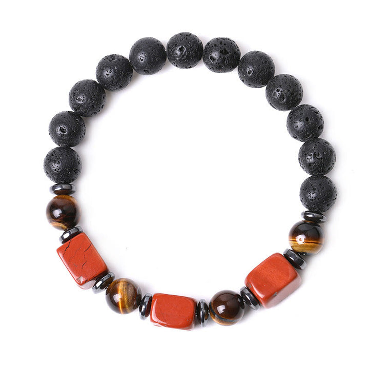 Bracelet calme en Buddha Stones et cristaux divers