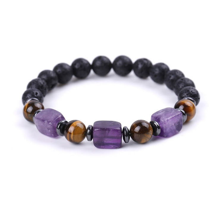 Bracelet calme en Buddha Stones et cristaux divers