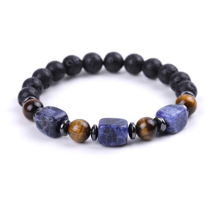 Bracelet calme en Buddha Stones et cristaux divers