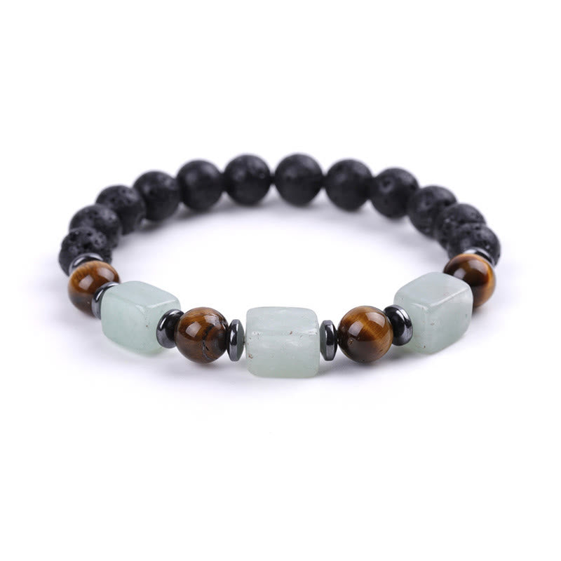Bracelet calme en Buddha Stones et cristaux divers