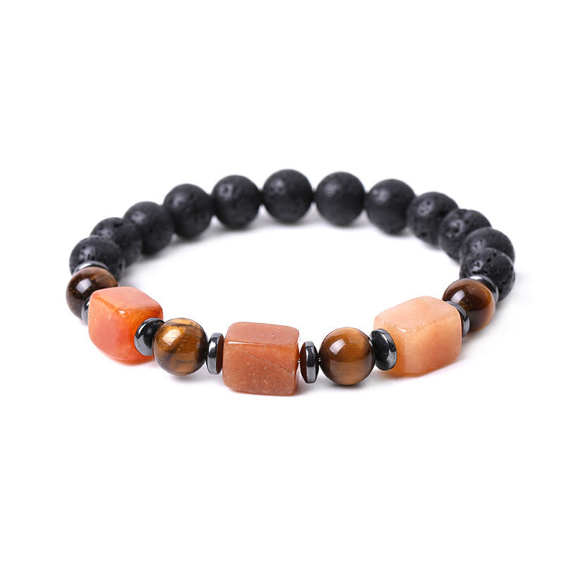 Bracelet calme en Buddha Stones et cristaux divers