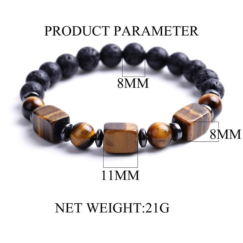 Bracelet calme en Buddha Stones et cristaux divers