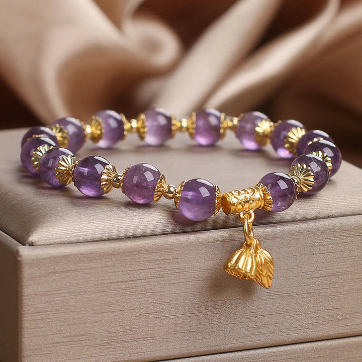 Bracelet Buddha Stones Améthyste Augmente la Noblesse