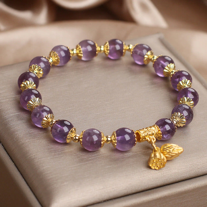 Bracelet Buddha Stones Améthyste Augmente la Noblesse