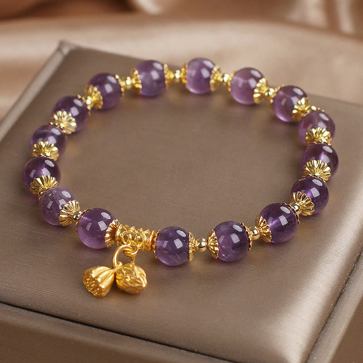 Bracelet Buddha Stones Améthyste Augmente la Noblesse