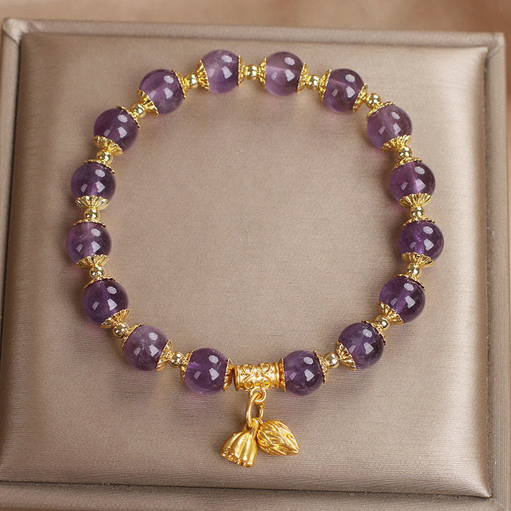 Bracelet Buddha Stones Améthyste Augmente la Noblesse