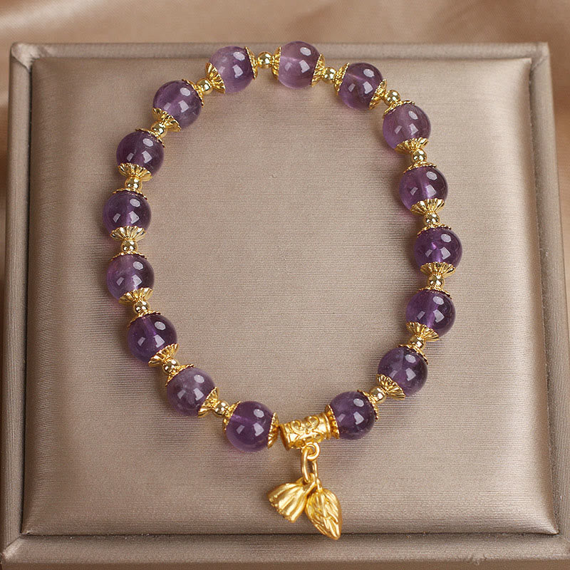Bracelet Buddha Stones Améthyste Augmente la Noblesse