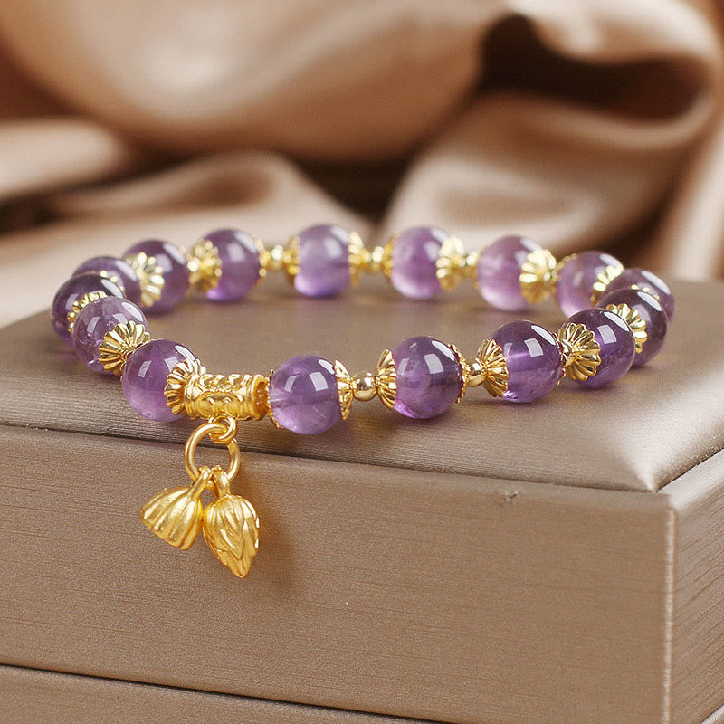 Bracelet Buddha Stones Améthyste Augmente la Noblesse