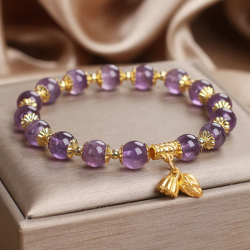 Bracelet Buddha Stones Améthyste Augmente la Noblesse