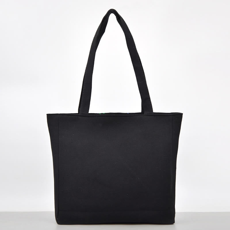 Sac à main en toile brodée Buddha Stones Galsang Magpie Pivoine Camélia Chrysanthème