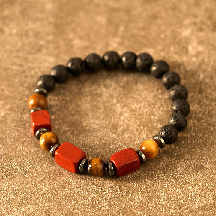 Bracelet calme en Buddha Stones et cristaux divers