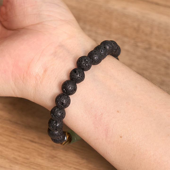 Bracelet calme en Buddha Stones et cristaux divers