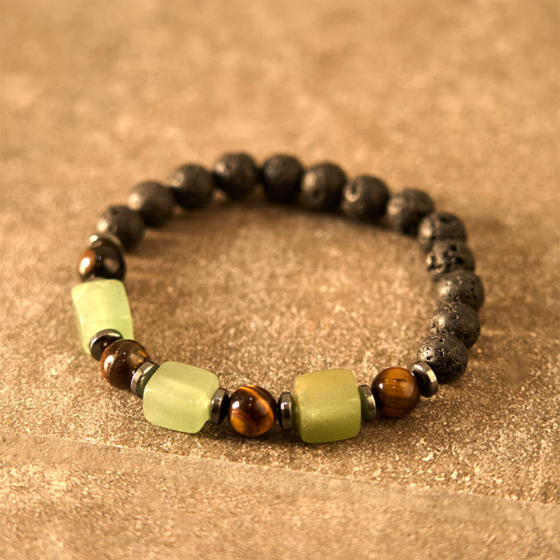 Bracelet calme en Buddha Stones et cristaux divers