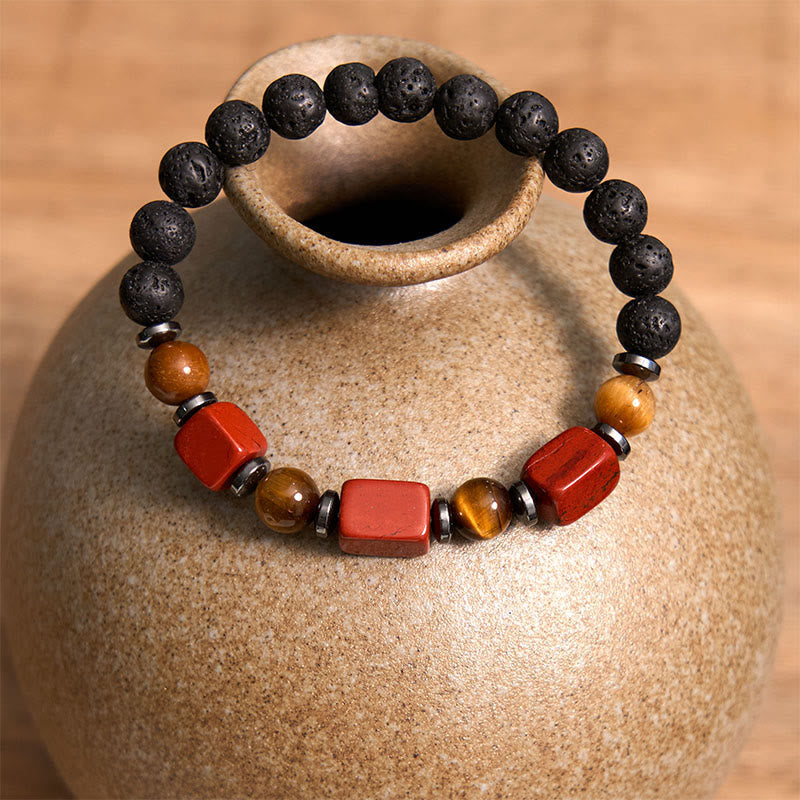 Bracelet calme en Buddha Stones et cristaux divers