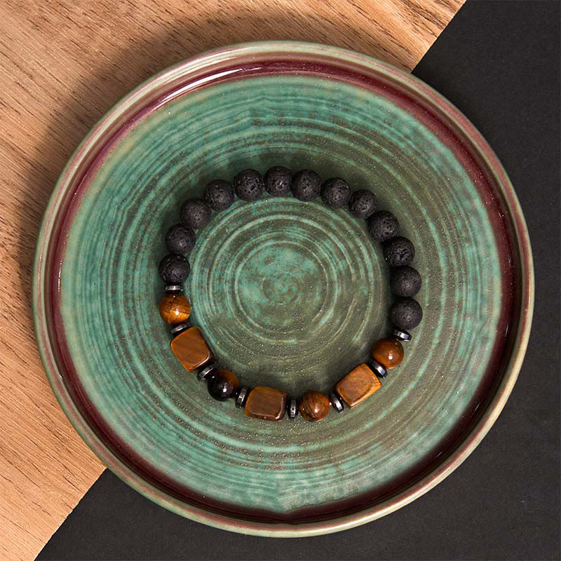 Bracelet calme en Buddha Stones et cristaux divers