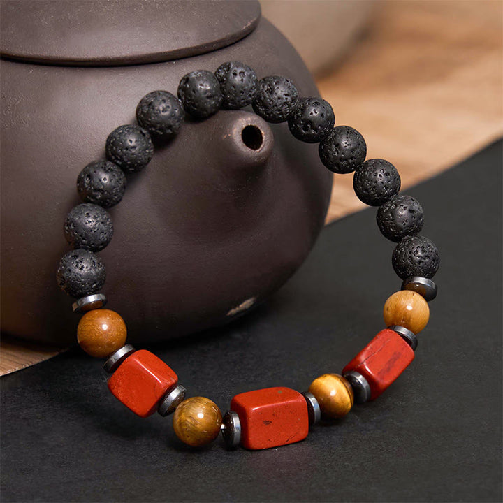 Bracelet calme en Buddha Stones et cristaux divers