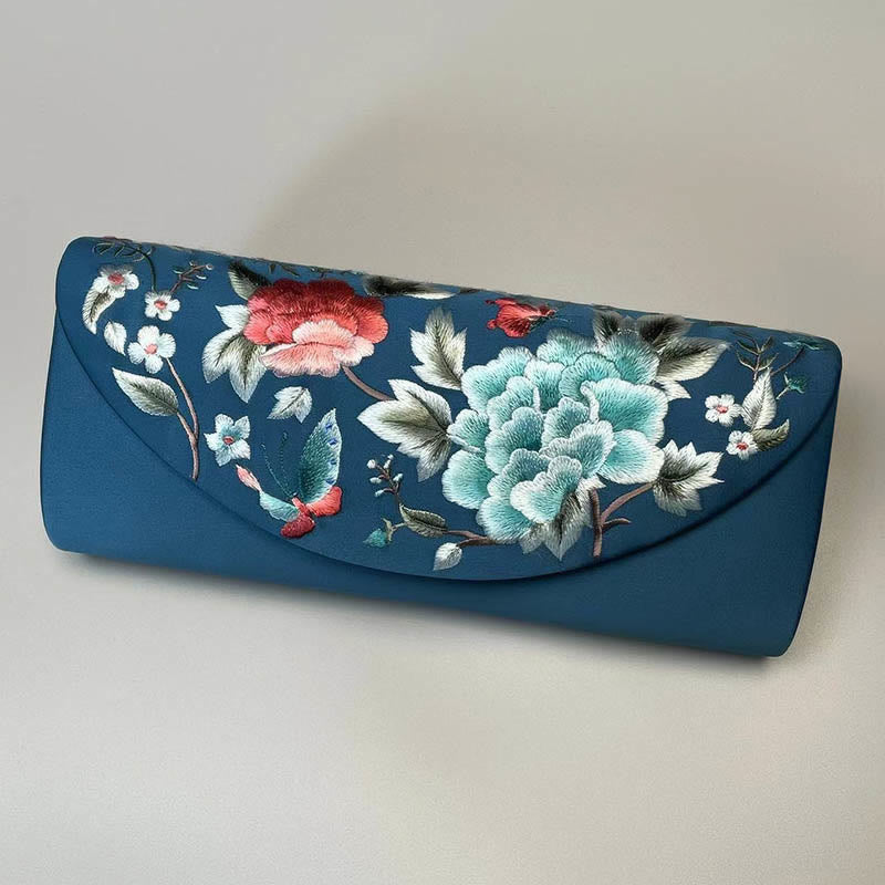 Buddha Stones Pivoine Tulipe Su Broderie Mariage Shopping Sac à main Sac à bandoulière