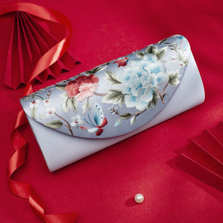 Buddha Stones Pivoine Tulipe Su Broderie Mariage Shopping Sac à main Sac à bandoulière