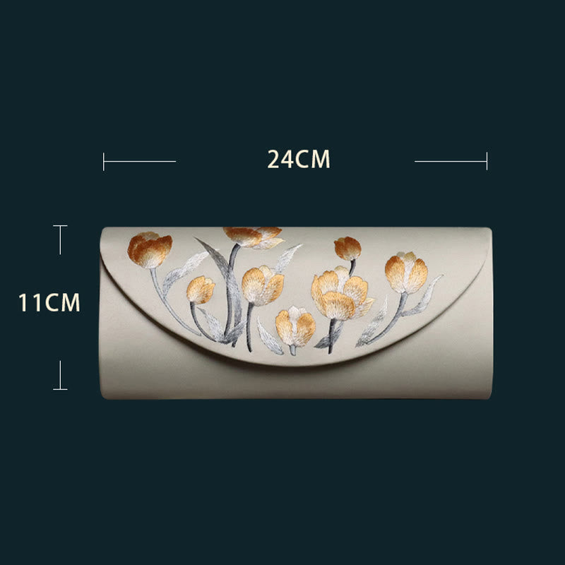 Sac à main en forme de tulipe Buddha Stones et broderie Su pour mariage