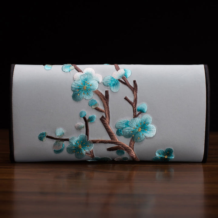 Sac à main long avec broderie Buddha Stones Plum Bossom Su Journey Shopping