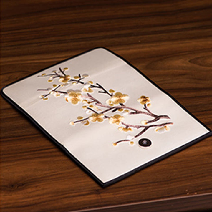 Sac à main long avec broderie Buddha Stones Plum Bossom Su Journey Shopping