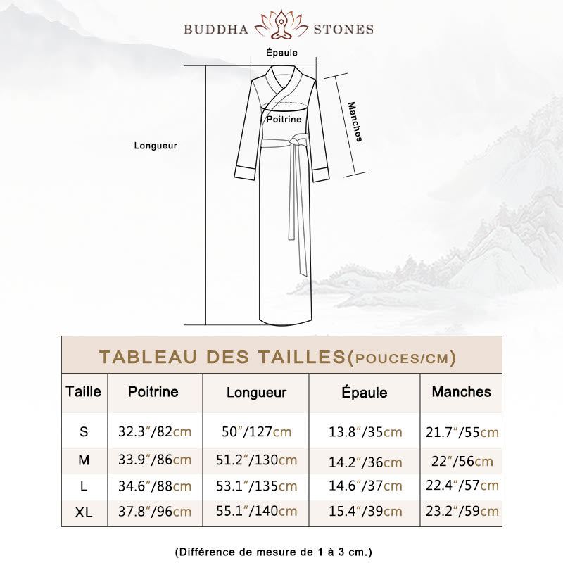 Robe tibétaine en Buddha Stones Vêtements Lhassa Robe longue portefeuille Robe longue Vêtements pour femmes