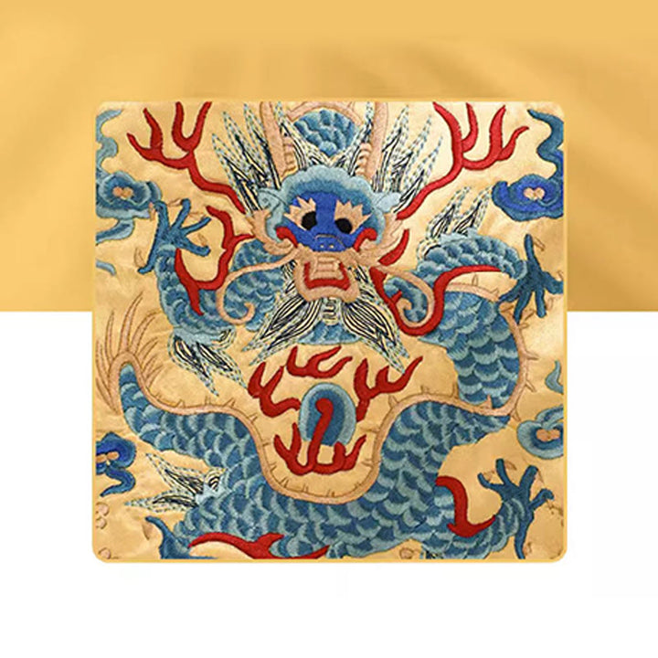 Buddha Stones Bête mythique Phoenix Dragon Qilin Su Broderie Ticket Dossier Stockage Voyage Shopping Sac à main Sac à main