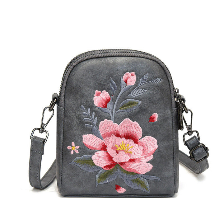 Sac à main brodé Buddha Stones Lotus Su Journey Shopping Sac à bandoulière Sac à bandoulière