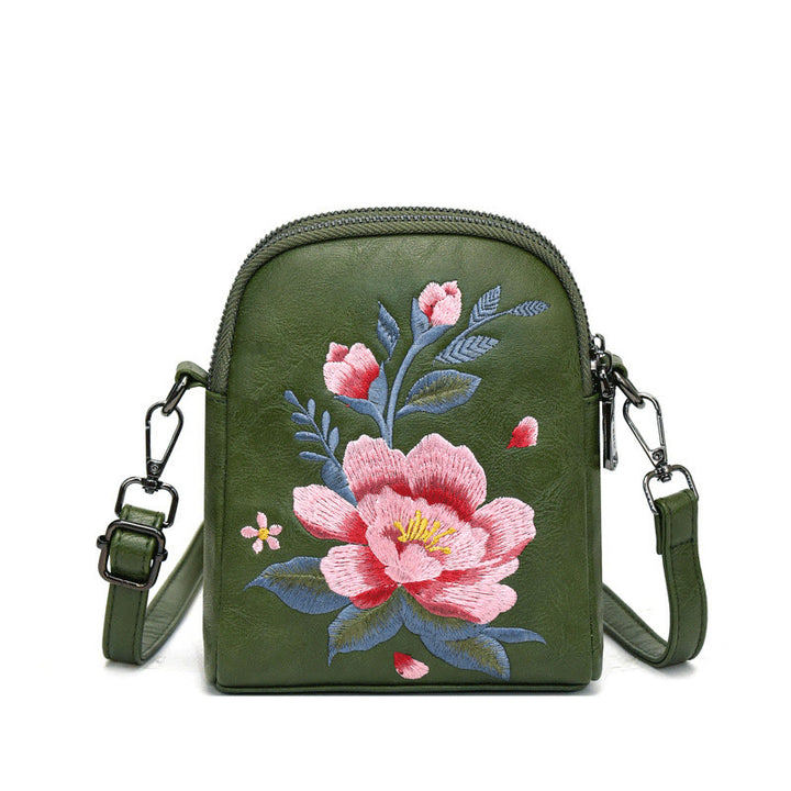 Sac à main brodé Buddha Stones Lotus Su Journey Shopping Sac à bandoulière Sac à bandoulière