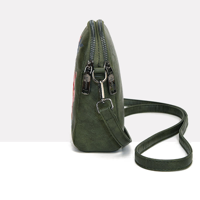 Sac à main brodé Buddha Stones Lotus Su Journey Shopping Sac à bandoulière Sac à bandoulière