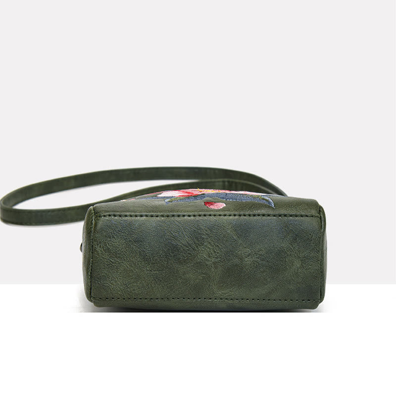 Sac à main brodé Buddha Stones Lotus Su Journey Shopping Sac à bandoulière Sac à bandoulière