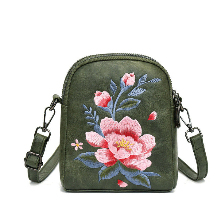 Sac à main brodé Buddha Stones Lotus Su Journey Shopping Sac à bandoulière Sac à bandoulière