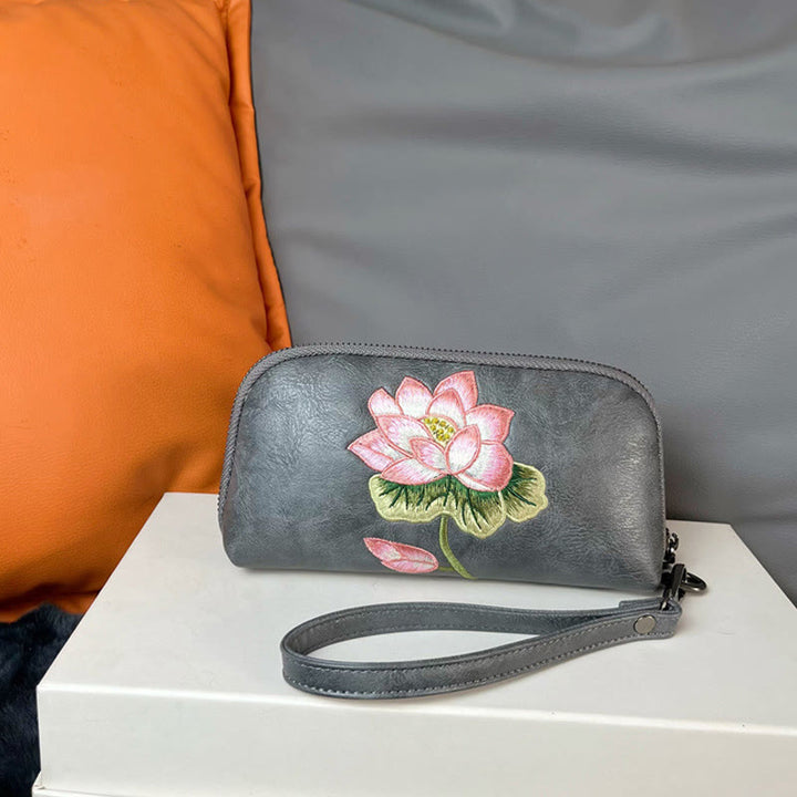 Sac à main brodé Buddha Stones Lotus Su Journey Shopping