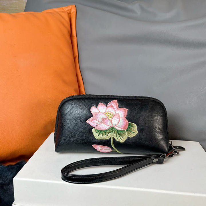Sac à main brodé Buddha Stones Lotus Su Journey Shopping