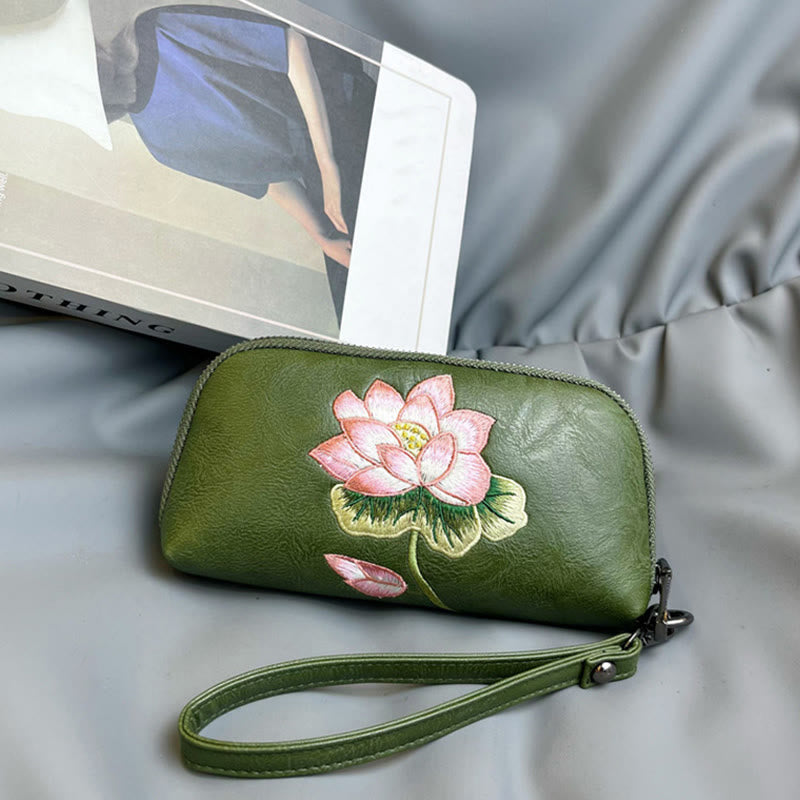 Sac à main brodé Buddha Stones Lotus Su Journey Shopping