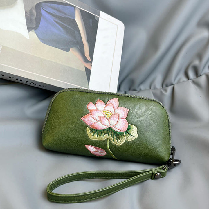 Sac à main brodé Buddha Stones Lotus Su Journey Shopping