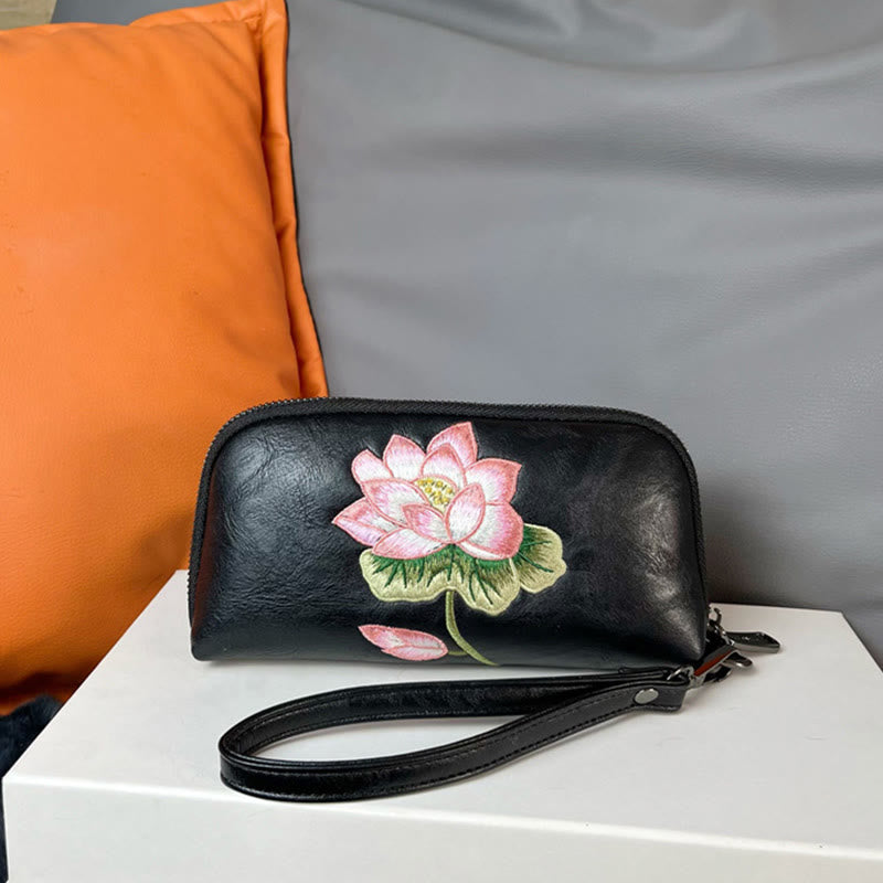 Sac à main brodé Buddha Stones Lotus Su Journey Shopping