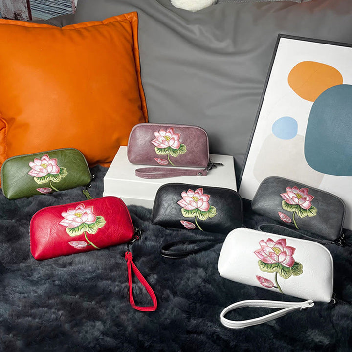 Sac à main brodé Buddha Stones Lotus Su Journey Shopping