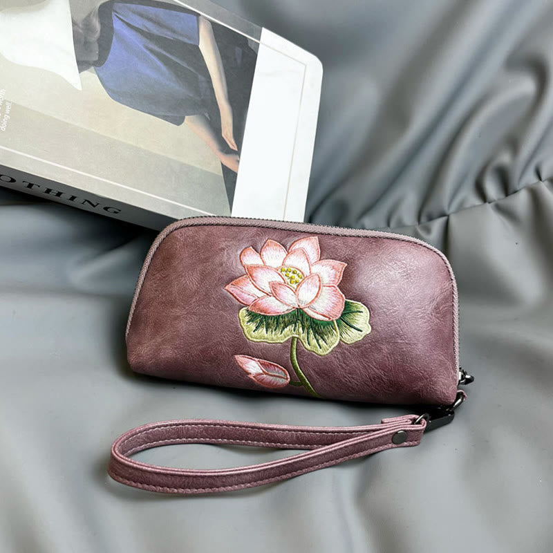 Sac à main brodé Buddha Stones Lotus Su Journey Shopping