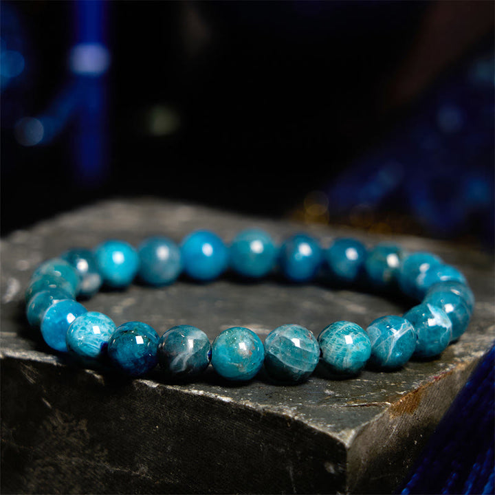 Bracelet de manifestation en apatite de Buddha Stones