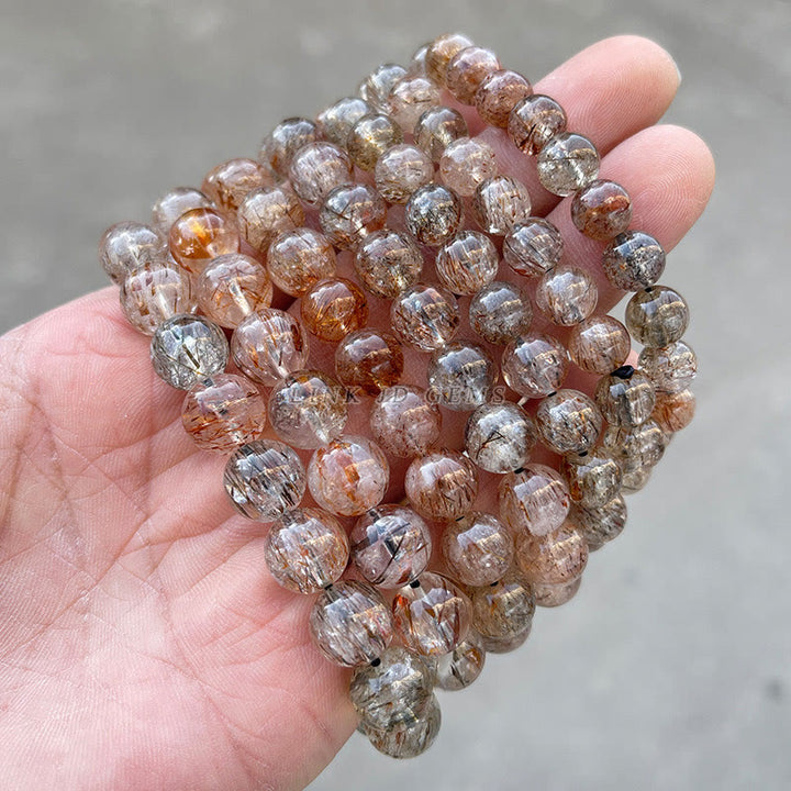 Bracelet de croissance positive en cristal naturel Super Seven de Buddha Stones