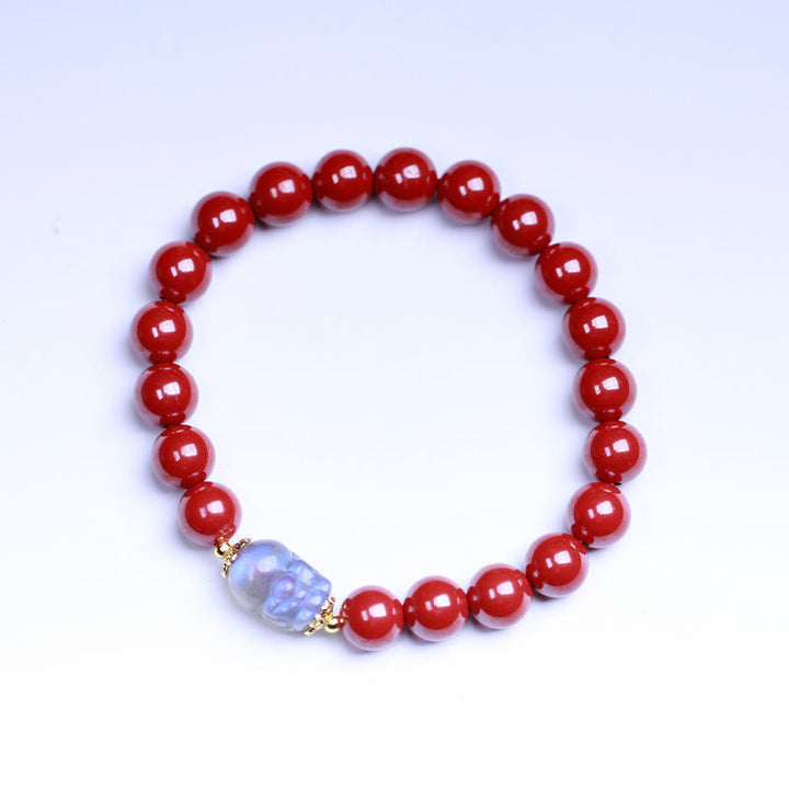 Bracelet de bénédiction PiXiu en pierre de lune Buddha Stones