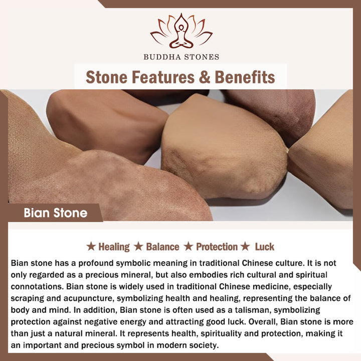 Bracelet de guérison en pierre Bian avec 108 perles Mala Buddha Stones