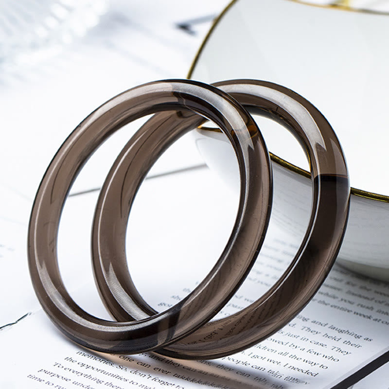 Bracelet de courage en obsidienne avec Buddha Stones