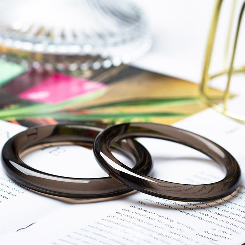 Bracelet de courage en obsidienne avec Buddha Stones
