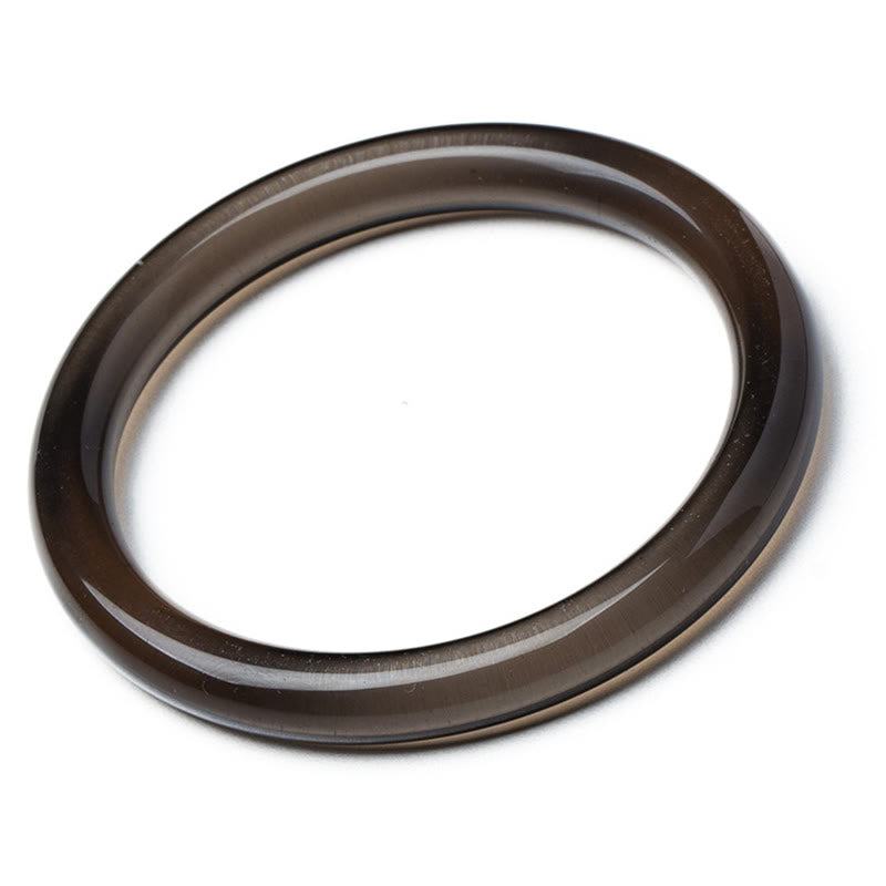 Bracelet de courage en obsidienne avec Buddha Stones