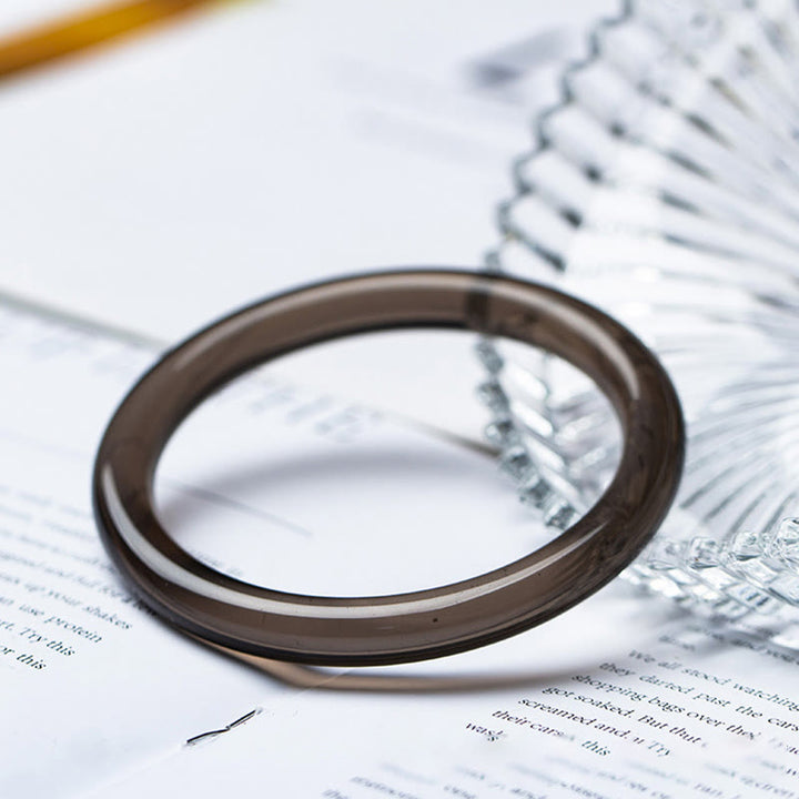 Bracelet de courage en obsidienne avec Buddha Stones