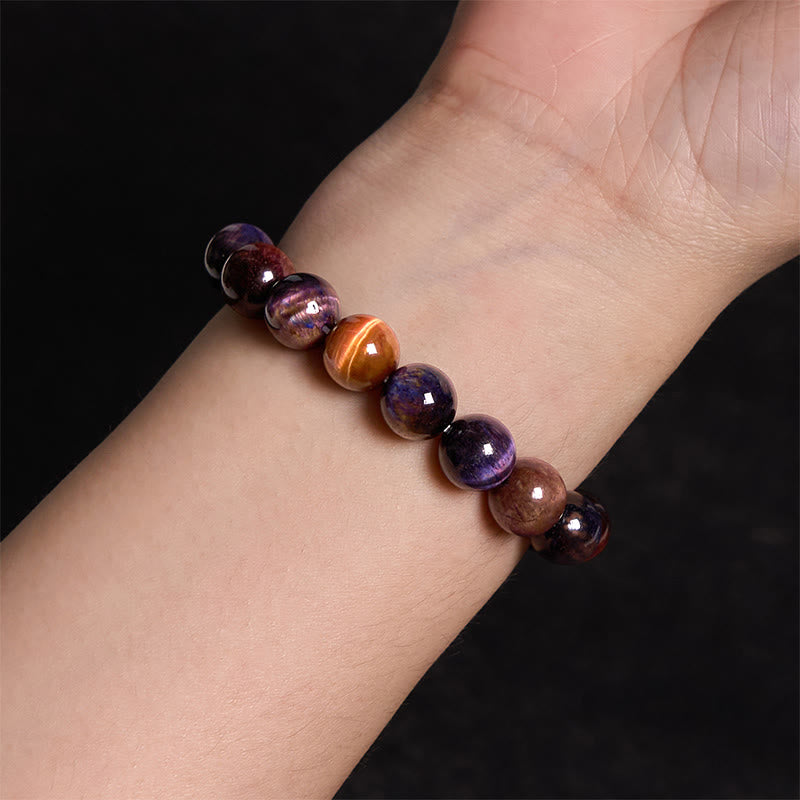 Buddha Stones Divers bracelets de confiance en œil de tigre