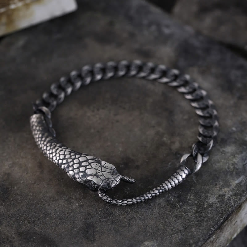 Bracelet de bénédiction de l'année du serpent en argent sterling Buddha Stones - image 13