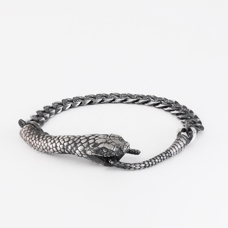 Bracelet de bénédiction de l'année du serpent en argent sterling Buddha Stones - image 8